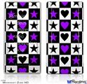 Zune HD Skin - Purple Hearts And Stars