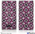 Zune HD Skin - Splatter Girly Skull Pink