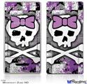 Zune HD Skin - Princess Skull Purple