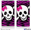 Zune HD Skin - Pink Zebra Skull