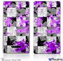 Zune HD Skin - Purple Checker Skull Splatter