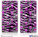 Zune HD Skin - Zebra Pink Skulls