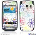 LG Vortex Skin - Kearas Flowers on White