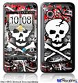 HTC Droid Incredible Skin - Skull Splatter