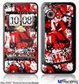 HTC Droid Incredible Skin - Red Graffiti