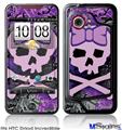 HTC Droid Incredible Skin - Purple Girly Skull