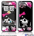 HTC Droid Incredible Skin - Scene Kid Girl Skull