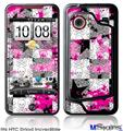 HTC Droid Incredible Skin - Checker Skull Splatter