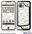 HTC Droid Incredible Skin - Kearas Hearts White