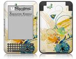 Water Butterflies - Decal Style Skin fits Amazon Kindle 3 Keyboard (with 6 inch display)