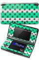 Kearas Daisies Stripe Sea Foam - Decal Style Skin fits Nintendo 3DS (3DS SOLD SEPARATELY)