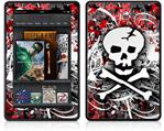 Amazon Kindle Fire (Original) Decal Style Skin - Skull Splatter