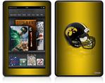 Amazon Kindle Fire (Original) Decal Style Skin - Iowa Hawkeyes Helmet