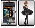 Amazon Kindle Fire (Original) Decal Style Skin - Goth Princess Pin Up Girl