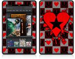 Amazon Kindle Fire (Original) Decal Style Skin - Emo Star Heart