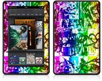 Amazon Kindle Fire (Original) Decal Style Skin - Rainbow Graffiti