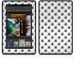 Amazon Kindle Fire (Original) Decal Style Skin - Kearas Daisies Black on White