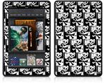 Amazon Kindle Fire (Original) Decal Style Skin - Skull Checker