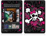 Amazon Kindle Fire (Original) Decal Style Skin - Girly Skull Bones