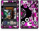 Amazon Kindle Fire (Original) Decal Style Skin - Pink Star Splatter