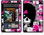 Amazon Kindle Fire (Original) Decal Style Skin - Scene Girl Skull