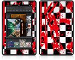 Amazon Kindle Fire (Original) Decal Style Skin - Checkerboard Splatter