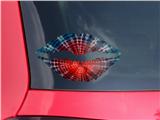 Lips Decal 9x5.5 Tie Dye Bulls Eye 100