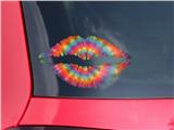 Lips Decal 9x5.5 Tie Dye Swirl 107