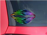 Lips Decal 9x5.5 Rainbow Zebra