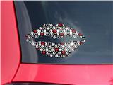 Lips Decal 9x5.5 XO Hearts