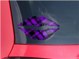 Lips Decal 9x5.5 Purple Plaid