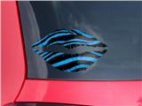 Lips Decal 9x5.5 Zebra Blue