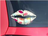 Lips Decal 9x5.5 Plain Leaves