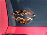 Lips Decal 9x5.5 WraptorCamo Digital Camo Burnt Orange