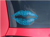 Lips Decal 9x5.5 Folder Doodles Blue Medium