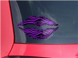 Lips Decal 9x5.5 Purple Zebra