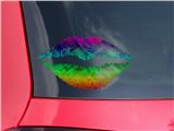 Lips Decal 9x5.5 Rainbow Butterflies