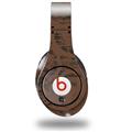 WraptorSkinz Skin Decal Wrap compatible with Beats Studio (Original) Headphones Folder Doodles Chocolate Brown Skin Only (HEADPHONES NOT INCLUDED)