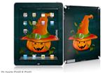 iPad Skin - Halloween Mean Jack O Lantern Pumpkin (fits iPad2 and iPad3)