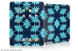 iPad Skin - Abstract Floral Blue (fits iPad2 and iPad3)