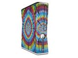 Tie Dye Swirl 100 Decal Style Skin for XBOX 360 Slim Vertical