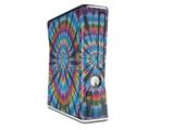 Tie Dye Swirl 101 Decal Style Skin for XBOX 360 Slim Vertical