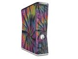 Tie Dye Swirl 106 Decal Style Skin for XBOX 360 Slim Vertical