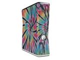 Tie Dye Swirl 109 Decal Style Skin for XBOX 360 Slim Vertical