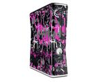 SceneKid Pink Decal Style Skin for XBOX 360 Slim Vertical