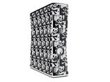 Skull Checker Decal Style Skin for XBOX 360 Slim Vertical