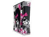 Scene Kid Girl Skull Decal Style Skin for XBOX 360 Slim Vertical