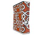 Locknodes 03 Burnt Orange Decal Style Skin for XBOX 360 Slim Vertical