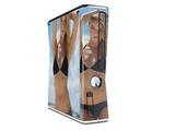 Kayla DeLancey Black Bikini 1 Decal Style Skin for XBOX 360 Slim Vertical