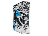 Baja 0018 Blue Medium Decal Style Skin for XBOX 360 Slim Vertical